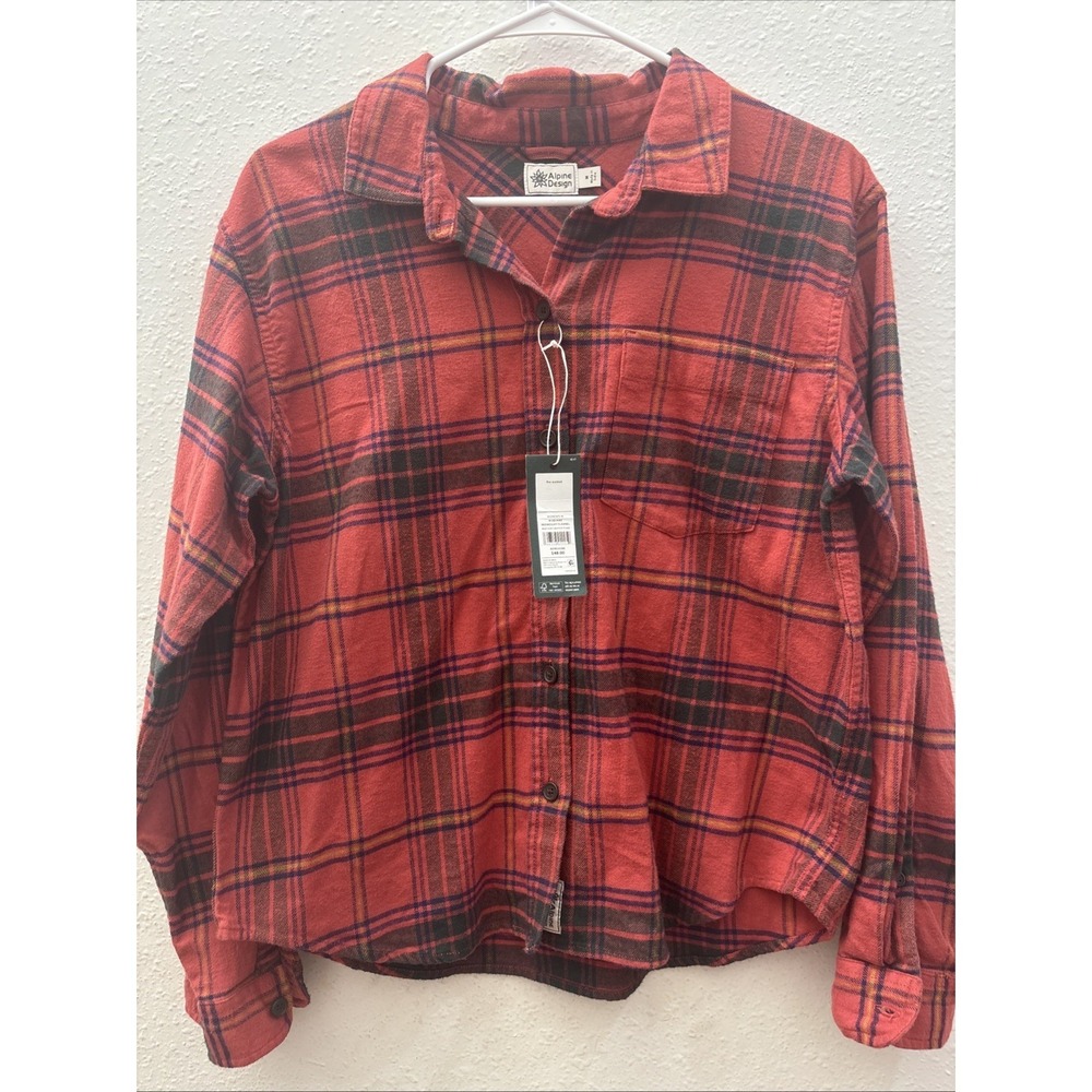 Flannel Women shirt Alpine Design NWT Size M